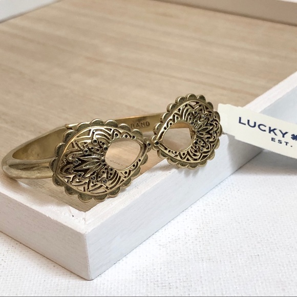 Lucky Brand Openwork Hinge Cuff - new - Picture 2 of 6